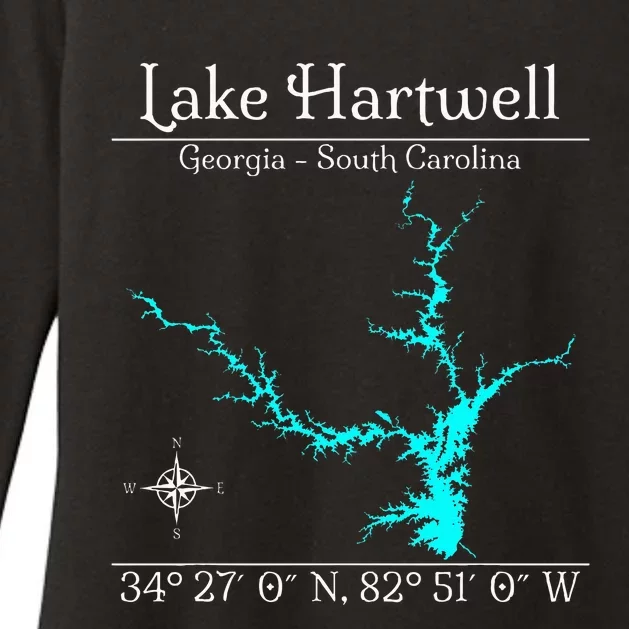 Lake Hartwell Georgia South Carolina Womens CVC Long Sleeve Shirt