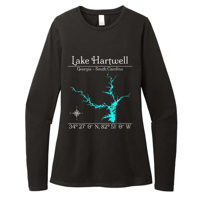 Lake Hartwell Georgia South Carolina Womens CVC Long Sleeve Shirt