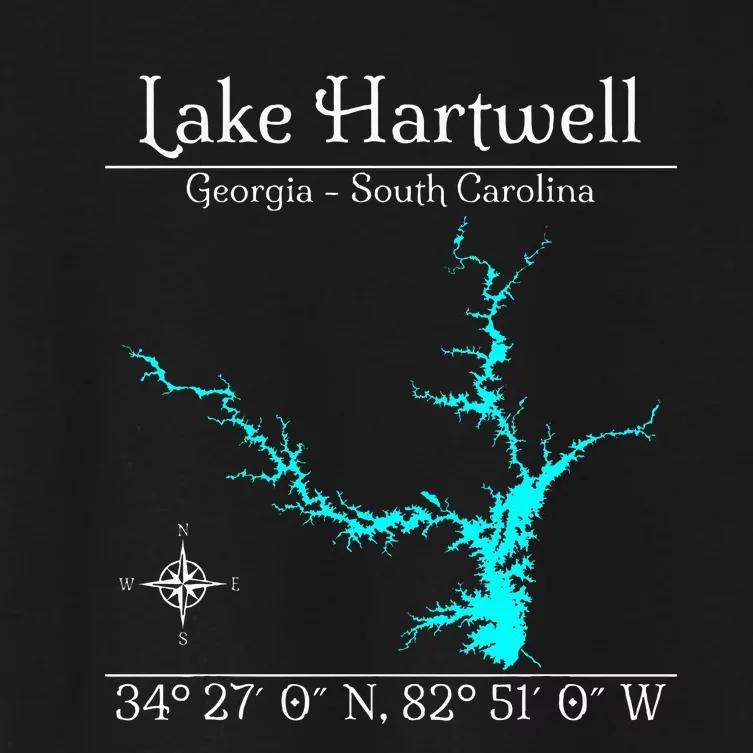 Lake Hartwell Georgia South Carolina Women's Crop Top Tee