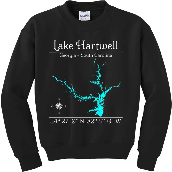 Lake Hartwell Georgia South Carolina Kids Sweatshirt