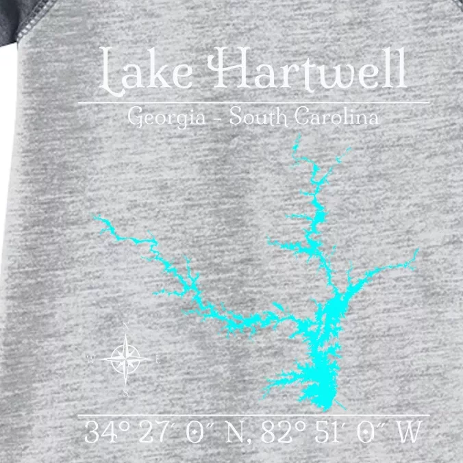 Lake Hartwell Georgia South Carolina Infant Baby Jersey Bodysuit