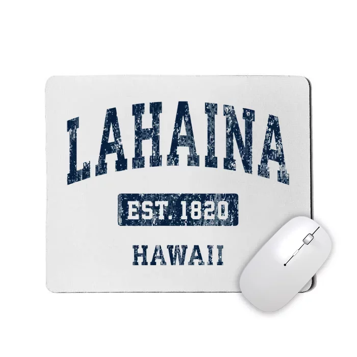 Lahaina Hawaii Hi Vintage Sports Established Mousepad