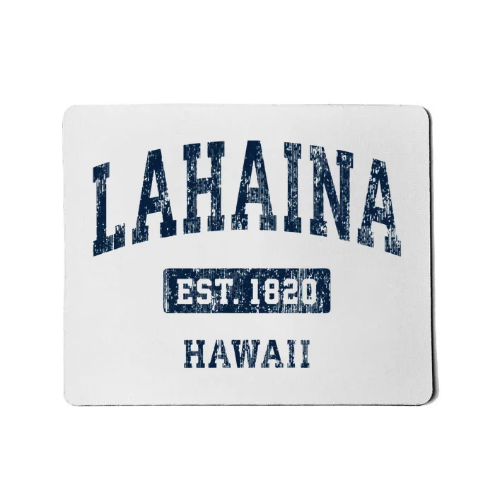 Lahaina Hawaii Hi Vintage Sports Established Mousepad