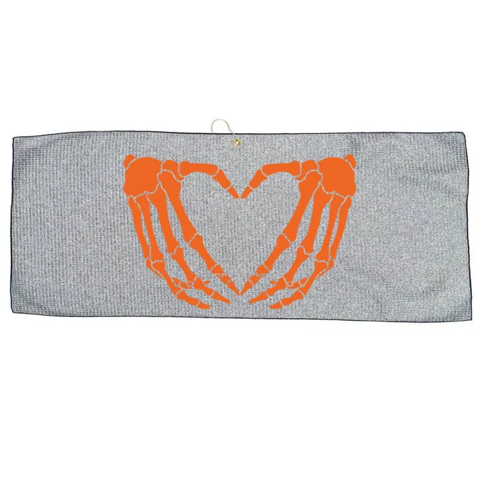 Lovable Hands Heart Shape Skeleton Gift Large Microfiber Waffle Golf Towel