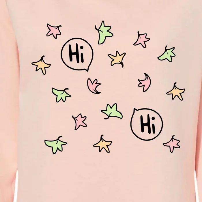 Leaves Hi Hi Bubblefree Womens California Wash Sweatshirt