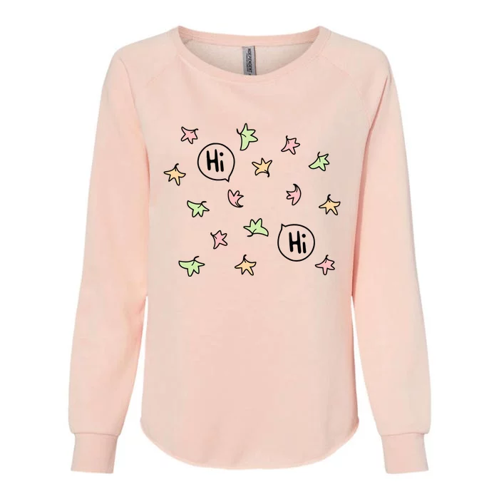 Leaves Hi Hi Bubblefree Womens California Wash Sweatshirt