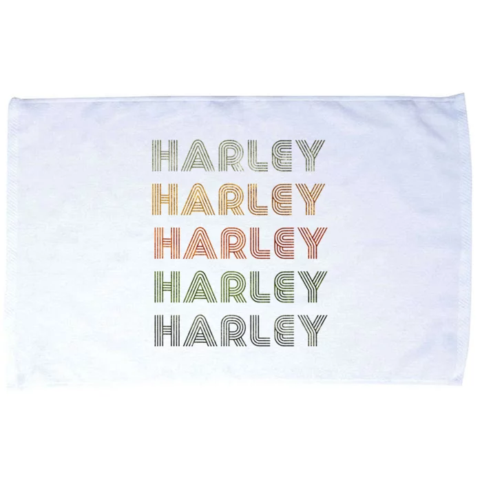 Love Heart Harley Grungevintage Style Black Harley Microfiber Hand Towel