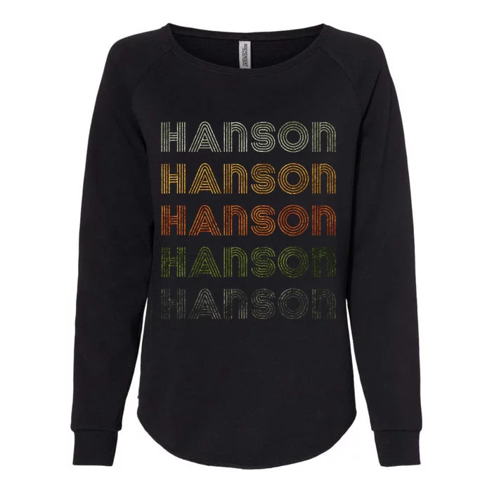 Love Heart Hanson Grungevintage Style Black Hanson Womens California Wash Sweatshirt