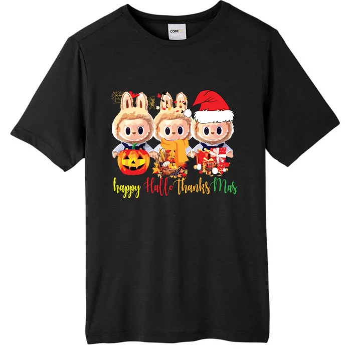 Labubu Happy Hallothanksmas Labubu Lovers Group Matching ChromaSoft Performance T-Shirt