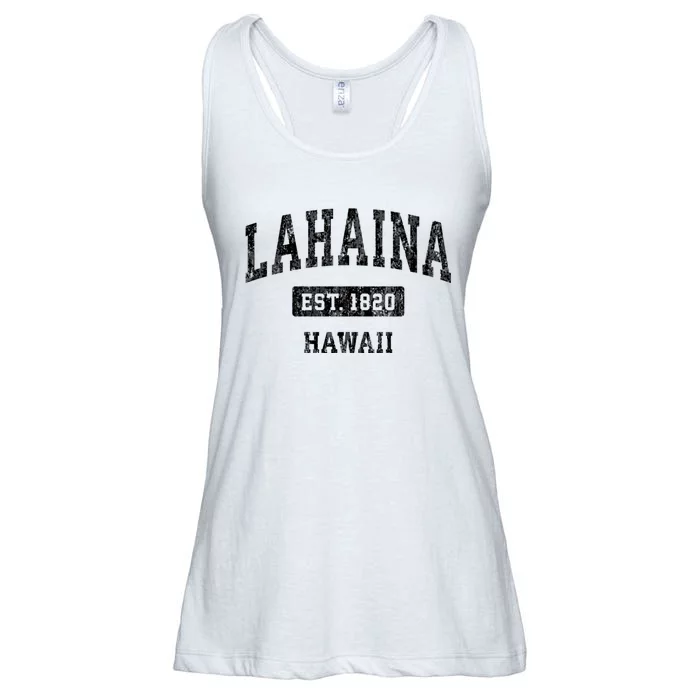 Lahaina Hawaii Hi Vintage Established Sports Design Red Design Ladies Essential Flowy Tank