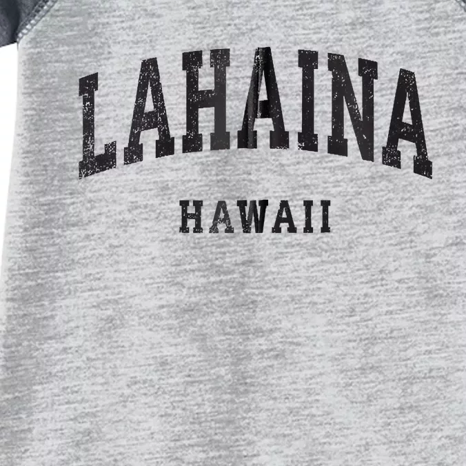 Lahaina Hawaii HI Vintage Athletic Sports Design Infant Baby Jersey Bodysuit