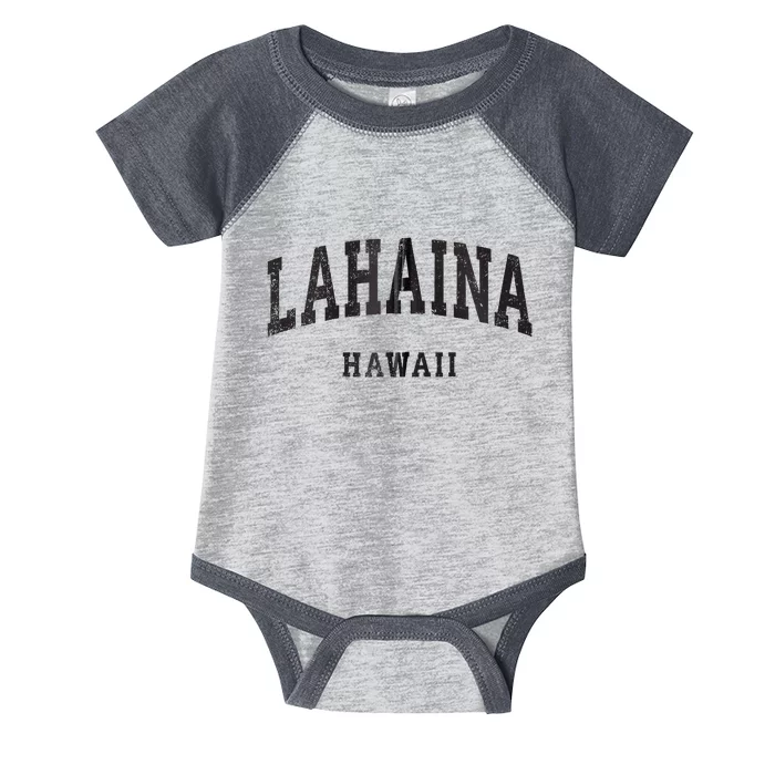 Lahaina Hawaii HI Vintage Athletic Sports Design Infant Baby Jersey Bodysuit