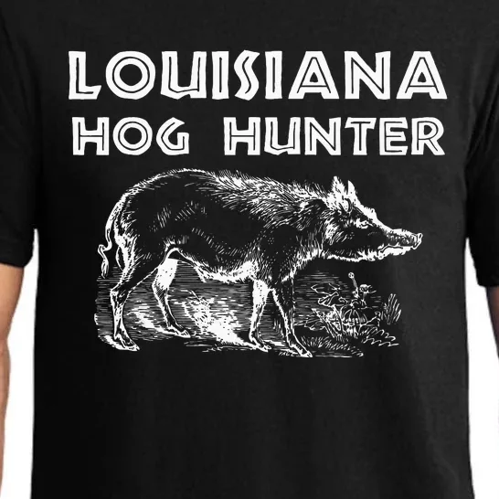 Louisiana Hog Hunter Outdoor Hunting Gift Pajama Set