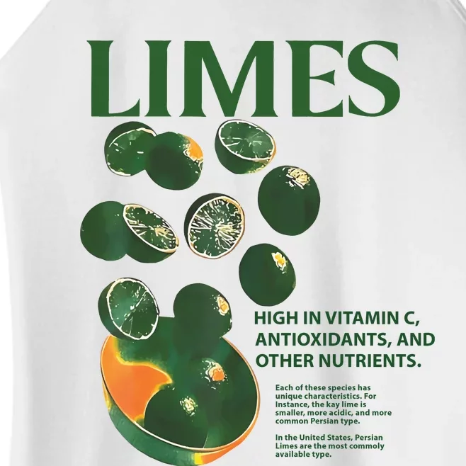 Limes High In Vitamin C Antioxidants And Other Nutrients Women’s Perfect Tri Rocker Tank