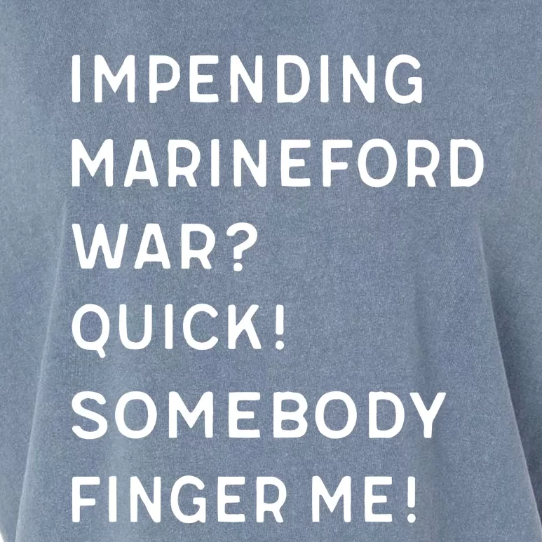 Liz Huyandere Impending Marineford War Quick Somebody Finger Me Garment-Dyed Women's Muscle Tee