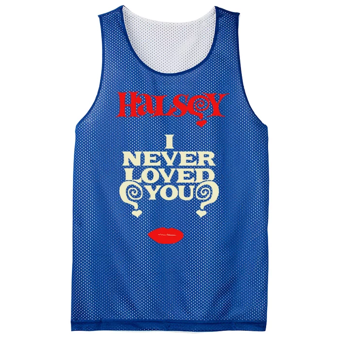 Limited Halsey I Never Loved You Mesh Reversible Basketball Jersey Tank