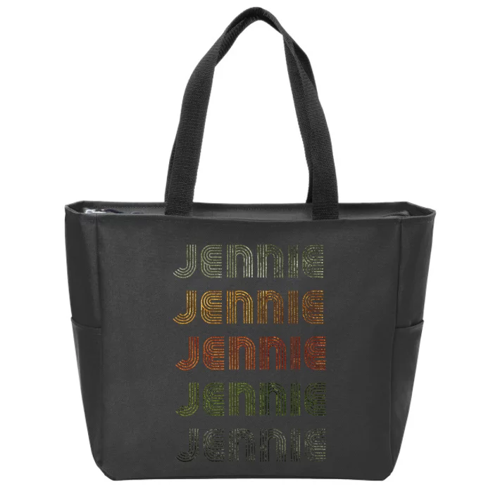 Love Heart Jennie Grungevintage Style Black Jennie Zip Tote Bag