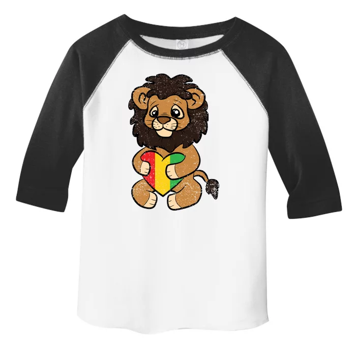 Lion Heart Junenth Blm Black History African American Gift Toddler Fine Jersey T-Shirt