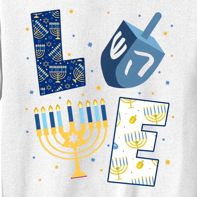 Love Hanukkah Jewish Festive Holiday Sweatshirt