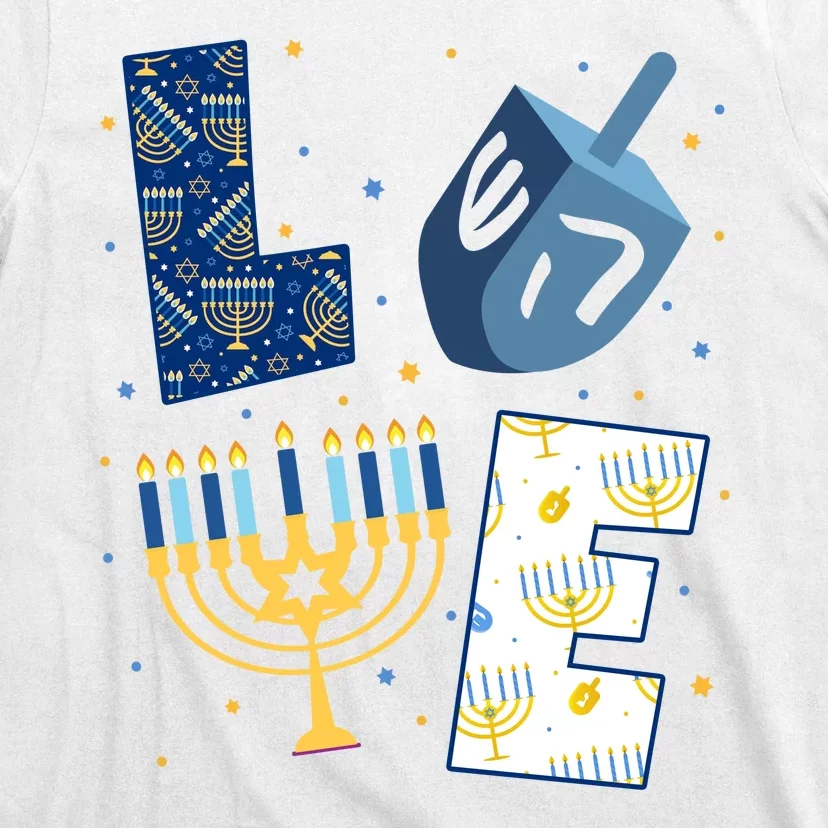 Love Hanukkah Jewish Festive Holiday T-Shirt