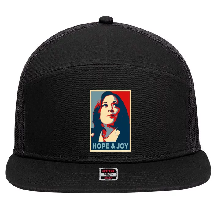 Lady Hope & Joy Kamala Harris Obama 47 Voting Vote 7 Panel Mesh Trucker Snapback Hat