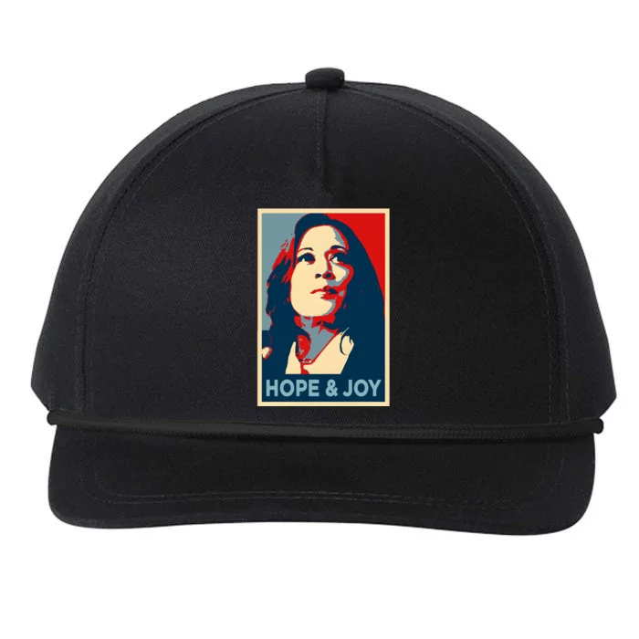 Lady Hope & Joy Kamala Harris Obama 47 Voting Vote Snapback Five-Panel Rope Hat