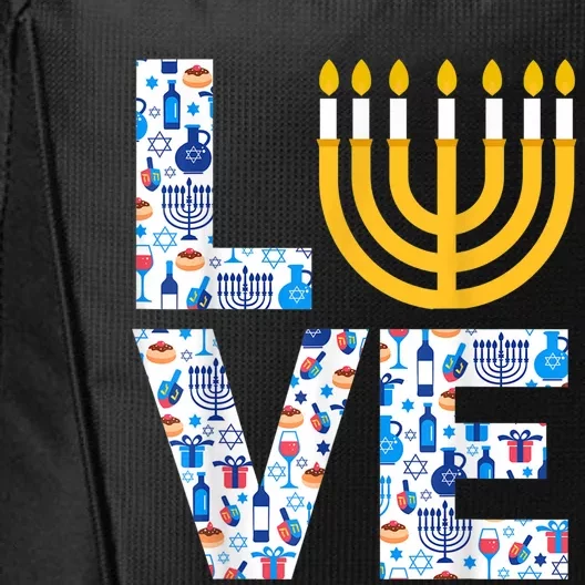 Love Hanukkahorah Jewish Pajama Funny For City Backpack