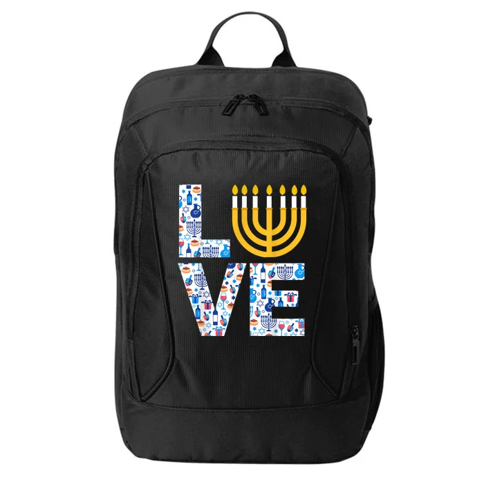 Love Hanukkahorah Jewish Pajama Funny For City Backpack