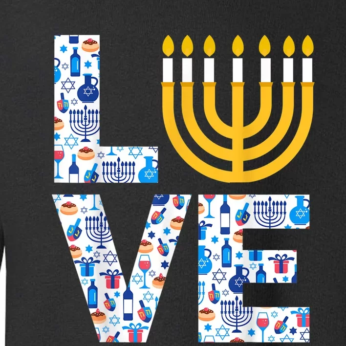 Love Hanukkahorah Jewish Pajama Funny For Toddler Sweatshirt