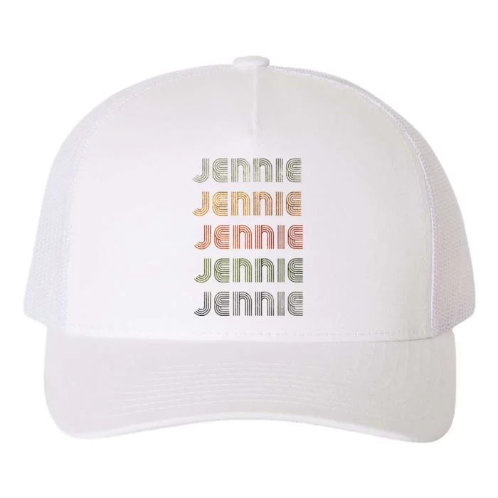 Love Heart Jennie Yupoong Adult 5-Panel Trucker Hat