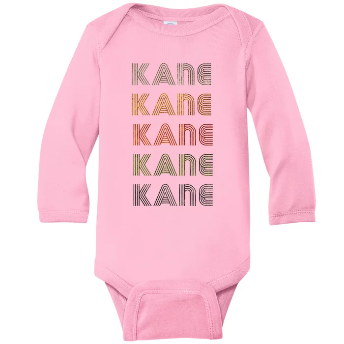 Love Heart Kane Grungevintage Style Black Kane Baby Long Sleeve Bodysuit