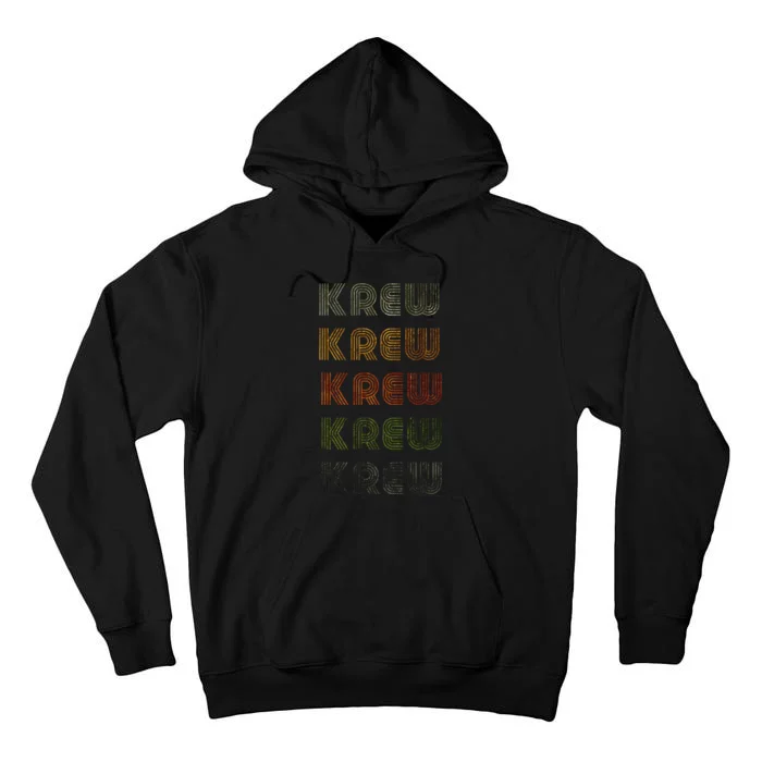 Love Heart Krew Grungevintage Style Black Krew Tall Hoodie