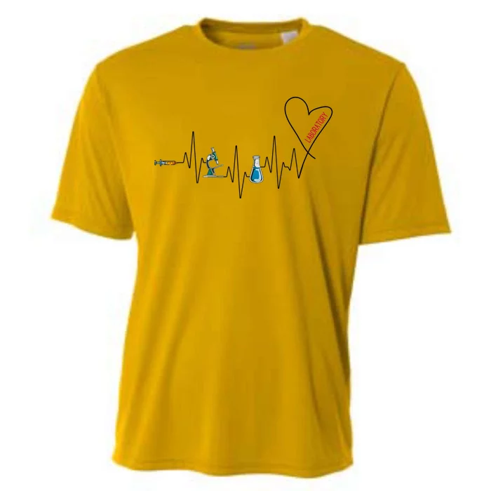 Laboratory Heartbeat Cooling Performance Crew T-Shirt