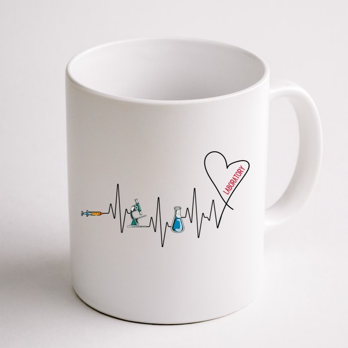 Laboratory Heartbeat Front & Back Coffee Mug