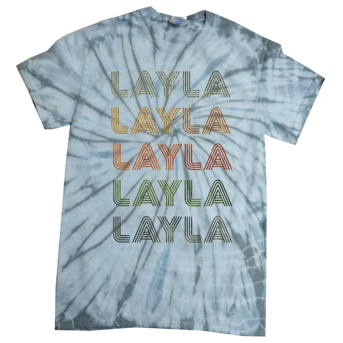 Love Heart Layla Grungevintage Style Black Layla Tie-Dye T-Shirt