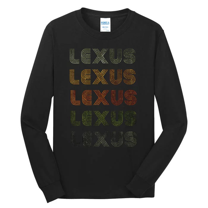 Love Heart Lexus Grunge Vintage Style Black Lexus Tall Long Sleeve T-Shirt