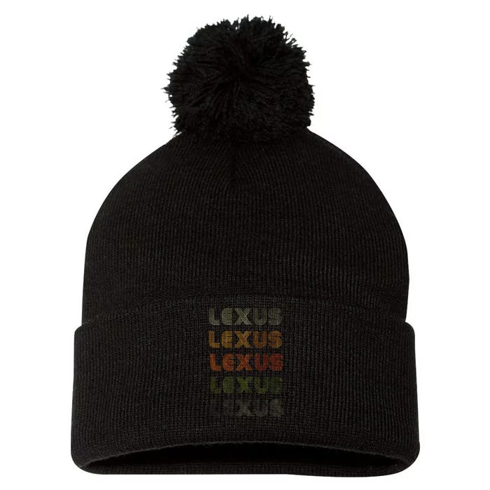 Love Heart Lexus Grunge Vintage Style Black Lexus Pom Pom 12in Knit Beanie