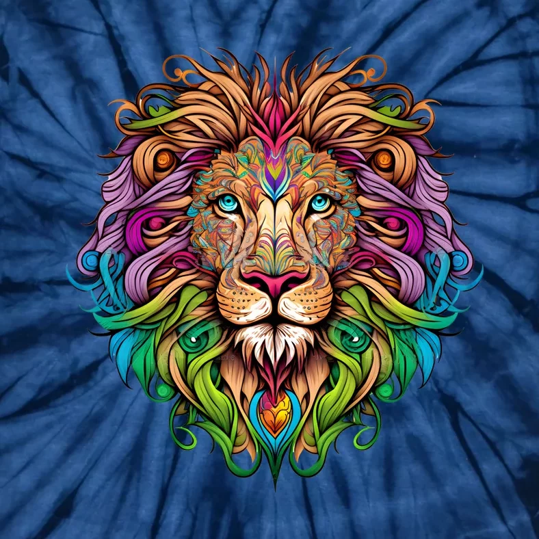 Lion Head Tie-Dye T-Shirt