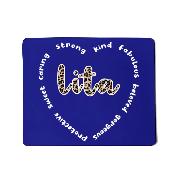 Lita Heart Lita Grandmother Appreciation Lita Grandma Great Gift Mousepad