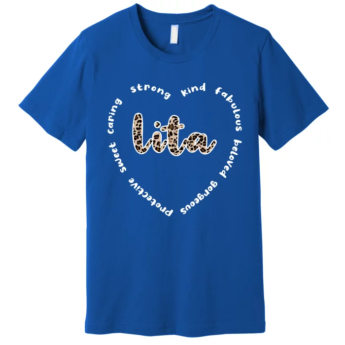 Lita Heart Lita Grandmother Appreciation Lita Grandma Great Gift Premium T-Shirt