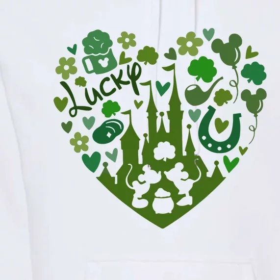 Lucky Heart Lover Trending Saint Patrick's Day Gift Idea Premium Hoodie