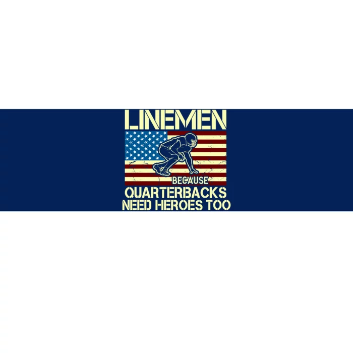 Linemen Heroes Bumper Sticker