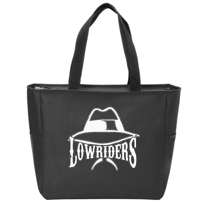 Lowrider Hat La Chicano Cholo Los Angeles Low Rider Zip Tote Bag