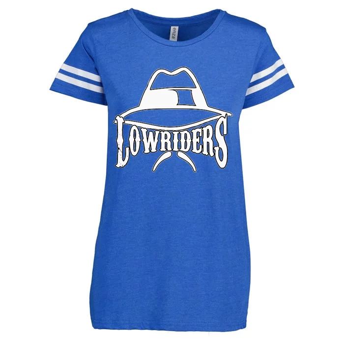 Lowrider Hat La Chicano Cholo Los Angeles Low Rider Enza Ladies Jersey Football T-Shirt