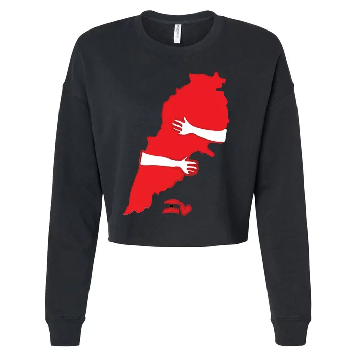 Lebanese Hug Cropped Pullover Crew