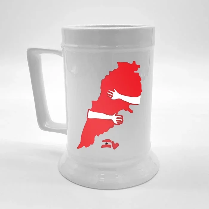 Lebanese Hug Front & Back Beer Stein