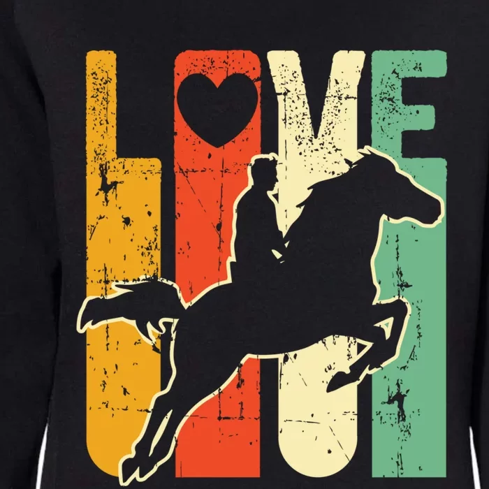 Love Horse Mom Horseback Rider Equestrian Riding Jockeys Cute Gift Womens California Wash Sweatshirt