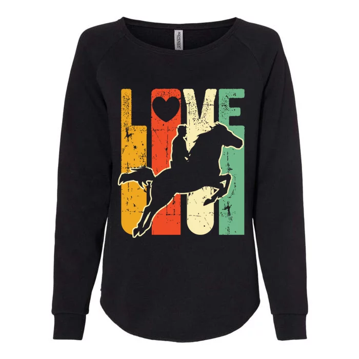 Love Horse Mom Horseback Rider Equestrian Riding Jockeys Cute Gift Womens California Wash Sweatshirt