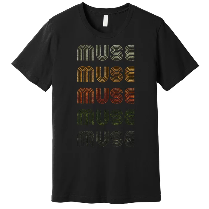 Love Heart Muse Grunge Style Black Muse Premium T-Shirt