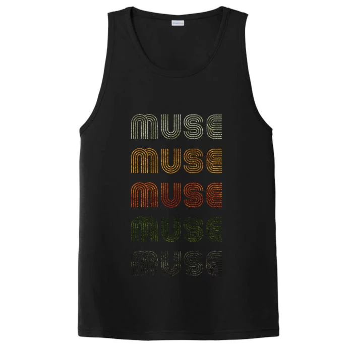 Love Heart Muse Grunge Style Black Muse Performance Tank